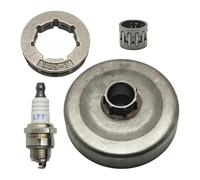UYTGFO Compatible con motosierra Husqvarna 51, 50, 55, Rancher 154 y 254. 503088702 W, bujía, embrague, tambor, cojinete de agujas, rueda dentada de 0,325".