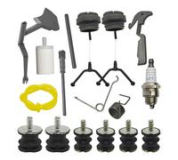 UYTGFO Compatible con motosierra Husqvarna 61, 268, 266, 272 y 272XP. 501518002, 501518102 W. Tanque de aceite, ventilación, soporte AV, gatillo del acelerador, tapa de combustible, manguera.