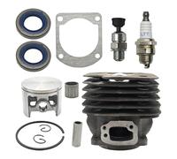 UYTGFO Compatible con motosierra Husqvarna 61, 268, 272, 272XP, 503758172, 503446501, con cojinete de agujas, sello de aceite, cilindro de gran diámetro de 52 mm, kit de junta de pistón.
