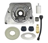 UYTGFO Compatible con motosierra Husqvarna 61 66 266 XP 268 272 272XP 501 51 25-01 501 51 38-01 501519901 Kit de engranaje helicoidal de engrasador de bomba de aceite