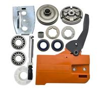 UYTGFO Compatible con motosierra Rancher HUSQVARNA 50, 51 y 55 con sellos de aceite, placa de barra, embrague, tambor, cubierta lateral, cadena, freno, manija, kit de bomba de aceite.