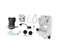 UYTGFO Compatible con motosierra Stihl 018 MS180 MS170, cárter de 38 mm, pistón de cilindro, silenciador, bobina de encendido, cigüeñal, kit de reparación de motor superior.