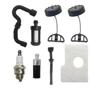 UYTGFO Compatible con motosierra Stihl MS180 MS170 018 017 MS 180 170, repuesto de bujía, filtro de aire, combustible y aceite, manguera, tapa del tanque.