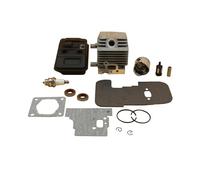 UYTGFO Compatible con recortadora Stihl FS75 FS80 FS85 4137-140-0603, sello de aceite, piezas de motosierra de jardín, kit de junta de silenciador de escape de pistón de cilindro de 34 mm