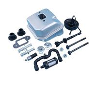 UYTGFO Compatible con Stihl 018 MS180 017 MS170 MS 180 170 MS180C MS170C, barra de motosierra, tuerca de espárrago, línea de filtro de aceite combustible, silenciador, kit de silenciador de escape.