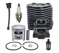 UYTGFO Compatible con Stihl 050 051 TS510, filtro de combustible, manguera, bujía, motosierra 1111 020 1200, kit de pasador de pistón de cilindro de 52 mm, anillo de retención.