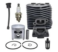 UYTGFO Compatible con Stihl 050 051 TS510, filtro de combustible, manguera, bujía, motosierra 1111 020 1200, kit de pasador de pistón de cilindro de 52 mm, anillo de retención.