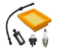 UYTGFO Compatible con Stihl FS120, FS200, FS250, FS300, FS400, FS450, recortadora de hilo, pieza de motor, filtro de aire y combustible, manguera, bombilla de cebado, kit de bujías.