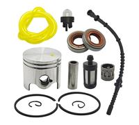 UYTGFO Compatible con Stihl FS200 FS 200, filtro de combustible, manguera, cebador, sello de aceite, cojinete, recortadora, repuesto de repuesto, kit de pistón de 38 mm.