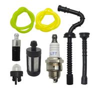 UYTGFO Compatible con Stihl MS192, MS192T, MS192TC, cebador, bujía, kit de repuesto for motosierra, filtro de combustible y aceite, manguera de línea.