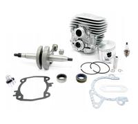 UYTGFO Compatible con STIHL TS410 TS420, kit de reconstrucción de cojinetes, junta de cigüeñal, pistón de cilindro de 50 mm, for sierra de corte de hormigón, piezas de reparación(Cylinder Crankshaft)