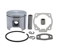 UYTGFO Junta de silenciador de cilindro de motosierra compatible con Husqvarna 51, 55, Rancher EU1 EPA, 503608101, 503608171, 46 mm, kit de cojinete de agujas y pasador de anillo de pistón.