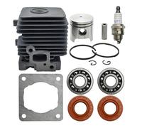 UYTGFO Kit de pistón de cilindro de 34 mm for Stihl Fs38, Fs45, Fs46, Fs55, Km55, Hl45, Fs45L, Fs45C, Fs46C, Km55C, Km55R, Km55Rc 41400201202