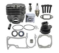 UYTGFO Kit de pistón de cilindro de 50 mm y juntas de admisión for motosierras Husqvarna 365 X-Torq, 372XP y 372 XP.