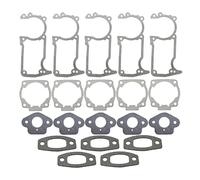 UYTGFO Repuesto for motosierra Husqvarna 55 51 50 501761802, juego de juntas de carburador, silenciador y cilindro del cárter.