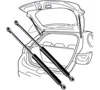 UYTKTN 2 Piezas Amortiguador Maletero para Opel Zafira B (A05) 2005-2014(No #13128759)-50.5cm, Portón Trasero del Amortiguador de Resorte de Gas Oportes de Elevación