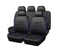 UYTKTN Conjunto Completo de Fundas de Asiento para Mitsubishi Mirage C4 ES/LE/Carbonite Edition/SE, Cubierta de Asiento Delantera y Trasera, Transpirable y Cómoda,C Black+Blue