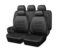 UYTKTN Conjunto Completo de Fundas de Asiento para Mitsubishi Mirage C4 ES/LE/Carbonite Edition/SE, Cubierta de Asiento Delantera y Trasera, Transpirable y Cómoda,B Black+Grey