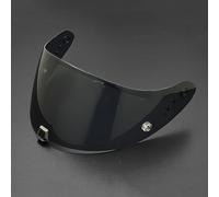 UYTKTN Visera de Casco para Scorpion Exo R1 520 1400, Durable Lente de Casco de Protección contra el Viento para Motocicleta, Protección Facial Accesorios Casco,H Deep Black