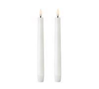 Uyuni Lighting 2 Velas alargadas LED Uyuni blanco 20.5 cm