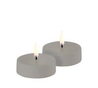 Uyuni Lighting - Recargable Luz de Té LED 2-pack Maxi 6x2,3 cm Sandstone Plain
