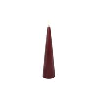 Uyuni Lighting - Vela Cónica LED 5,8x21,5 cm Wine Rojo/Smooth