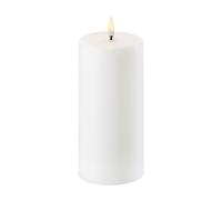 Uyuni Lighting Vela gruesa LED Uyuni blanco Ø7.8 cm 15.2 cm