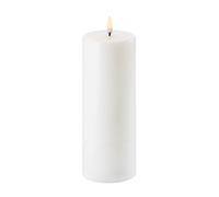 Uyuni Lighting Vela gruesa LED Uyuni blanco Ø7.8 cm 20.3 cm