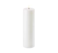 Uyuni Lighting Vela gruesa LED Uyuni blanco Ø7.8 cm 25 cm
