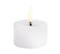 Uyuni Lighting Vela gruesa Uyuni LED melted Blanco. Ø5x2.8 cm
