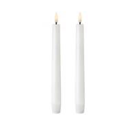Uyuni Lighting Velas cónicas Uyuni LED blancas. 2-pack 20.5 cm