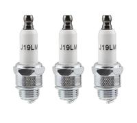 UYUYong 3 Pieza Bujía de Encendido Rj19Lm Bujía de 4 Tiempos Cortacésped Bujías para Champion Rj19Lm BR2LM