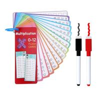 UYVPAER 1 X 1 Tarjetas De Aprendizaje, Tabla De Multiplicar Juego Educativo, 1 X 1 Aprendizaje De Cálculo con 15 Hojas De Ejercicios, Tabla De Multiplicación para Practicar para Niños, Borrado