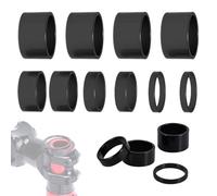 UYVPAER 10 Piezas Ahead Spacer 1 1/8 Pulgadas, 2 3 5 10 Mm, Placa Espaciadora De Aluminio Para Bicicleta, Tapa Para Manillar De Bicicleta, Elevador De Manillar, Elevador De Manillar De Bicicle