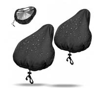 UYVPAER 2 Piezas Funda Sillín Bicicleta Impermeable Cubre Sillín Elástico Para Bici Montaña Carretera Negro