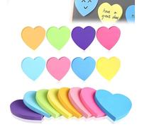 UYVPAER 240 Piezas Notas Adhesivas De Colores, Hojas Adhesivas, Forma De Corazón, Notas Adhesivas Para Escribir En Casa, Escuela, Oficina (8 Colores)