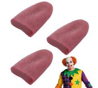 UYVPAER 3 Lenguas Falsas, Lengua Fuera, Lenguas Fuera, Lengua Falsa Realista, Accesorios Para Lengua Artificial, Para Zombies, Temas Espeluznantes, Herramienta Mágica Para Fiestas