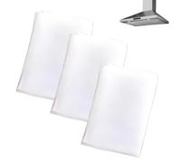 UYVPAER 3 Pcs Filtros Para Campanas De Cocina Filtro Extractor Cocina Filtro Campana Extractora, Para Electrodomésticos De Cocina, Con Pegatinas Para Filtrar Grasa Y Polvo, Blanco, 60 X 45Cm