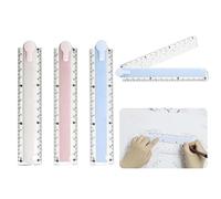 UYVPAER 3Pcs Reglas Plegables De 30 Cm, Regla Plegable, Material Plástico Flexible Y Duradero, Multicolor Regla Escolar Para Uso Escolar Y De Oficina, Diseño Ergonómico Y Portátil