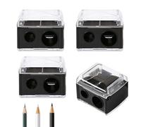 UYVPAER 4 Piezas Sacapuntas Doble Para Lápices Cosméticos, Sacapuntas Lápices De Ojos, Accesorios Maquillaje Herramientas, Suministros Estudio, Para Lápices, Delineador, Lápiz Labial, Lápiz Ce