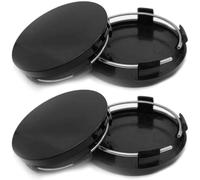 UYVPAER 4 Piezas Tapas Para Llantas Universales De 60 Mm, Centro De Rueda Tapa Buje Tapabujes Tapas Centrales De Rueda Tapones De Rueda Negro Reemplazo Compatible Con Vw Y Audi Duradero