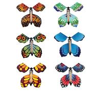UYVPAER 6 Mariposas Voladoras, Juguetes Mágicos De Mariposas, Mariposas Que Vuelan Con Resorte, Juguetes De Mariposa Para Niños, Decoraciones Para Bodas Y San Valentín