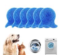 UYVPAER 6 Piezas Atrapa Pelos Lavadora Mascotas, Bolas Atrapa Pelos Para Lavadora,Recoge Pelo Reutilizable Lavadora Bola De Lavado Para Eliminar El Pelo De Las Mascotas En La Lavadora
