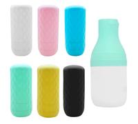 UYVPAER 6 Piezas Fundas De Silicona Para Botellas De Viaje Elásticas, Antifugas, Reutilizables, Para Champú, Gel, Multicolor