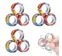 UYVPAER Anillos Magnéticos Fidget Juguetes, Adhd Juguetes De Anillos Magnéticos, Fidget Magnets Juguete Rings Para Terapia De Alivio De La Ansiedad, Fidget Gran Regalo Para Adultos Y Niños