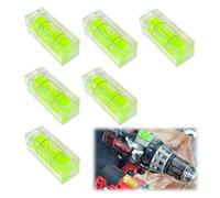 UYVPAER Mini Spirit Level,6 Pcs Bubble Nivel Pequeño,Nivel De Burbuja Horizontal,Nivel De Burbuja Pequeño,Mini Nivel De Burbuja,Pequeña Burbuja Del Nivel De Espíritu(15 X 15 X 40 Mm)