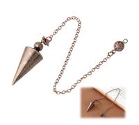 UYVPAER Péndulo Metálico, Pendulo Radiestesia De Cobre, Péndulo De Cobre, Péndulo De Cobre Radiestesia, Péndulo De Punta Espiritual, Péndulo De Metal Para Terapia De Energía Curativa Reiki