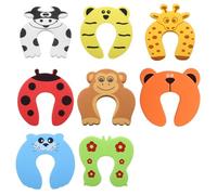 UYVPAER Protección Contra Pinzamientos Para Puertas, 8 Unidades, Tope De Puerta, Color Animal, Protección Contra Pinzas, Para Puertas Infantiles, Topes De Puerta Para Bebés, Topes De Puerta De