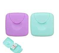 UYVPAER Vape 2 Piezas Caja De Almacenamiento Portátil para Mujer, Tampón, Tampón, para Viajes, para Tampones Sanitarios, Condones(Azul, Morado)