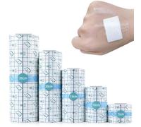 UYVPAER Vendaje Para Tatuajes 5Cm/10Cm/15Cm/20Cm/25Cm X 2M, 5 Rolls Vendaje Transparente Impermeable Second Skin Tattoo Protection Parche Para Tatuaje Piscina